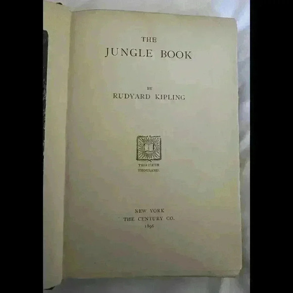 The Jungle Book by Rudyard Kipling 1896 First American Edition Rare Green Gilt - Picture 8 of 9